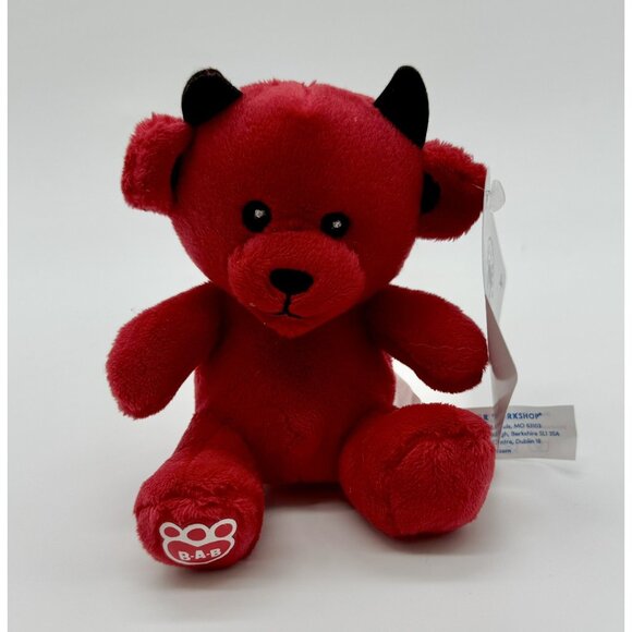 Build A Bear Mini Red Devil Devilishly Cute Plush Wristie New NWT - Picture 1 of 3
